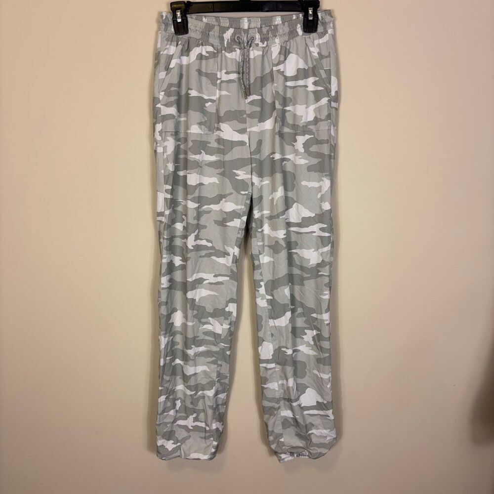 Athleta Girl Grey and White Camo Lined High Jump‎ Jogger Pants XXL 16
